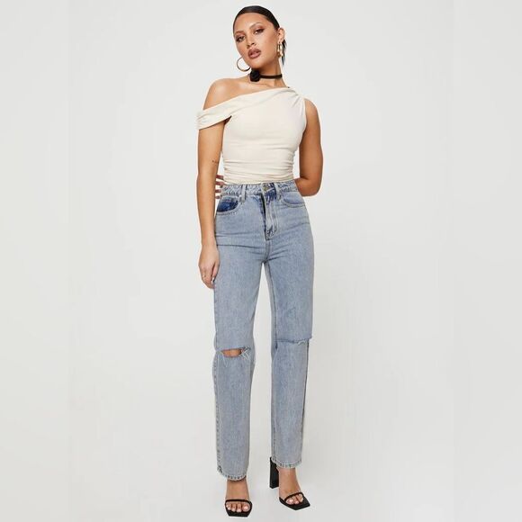 Princess Polly PP Denim HOLLAND JEANS DENIM NEW US 4 - Picture 2 of 15